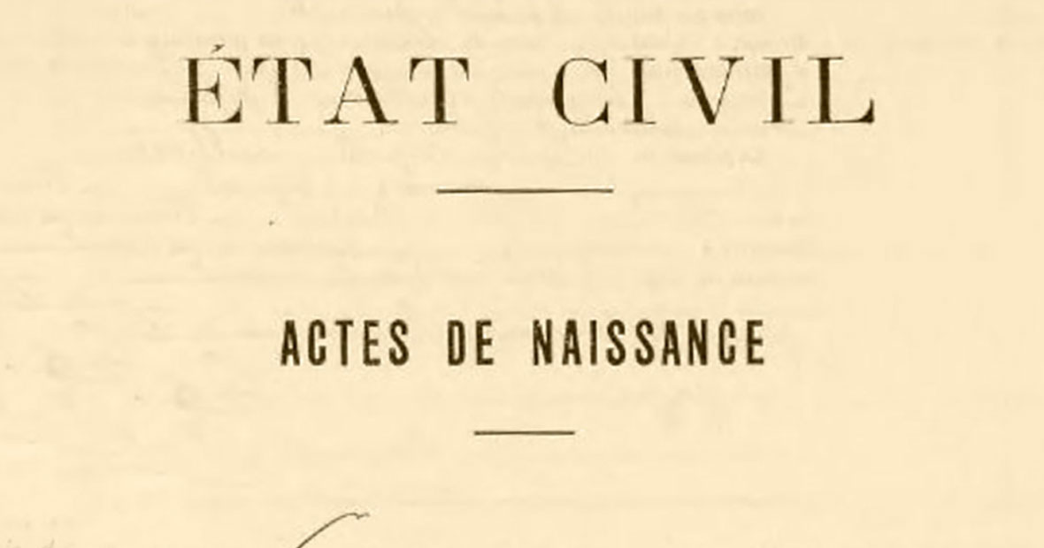 acte d'état civil